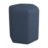 Coaster Furniture 918517 Hexagonal Upholstered Stool Blue